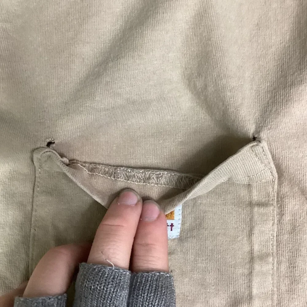 Carhartt Relaxed Fit Short-Sleeve Shirt Men Sz Large Blue & Tan Lot *Distressed* - Picture 14 of 16